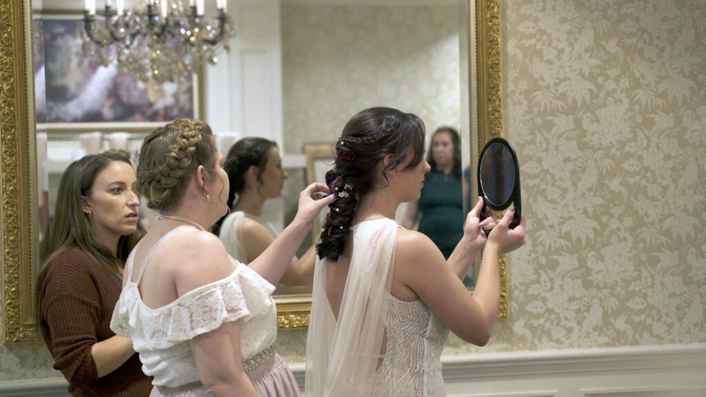 Bearpath Wedding Bride Hair Styled
