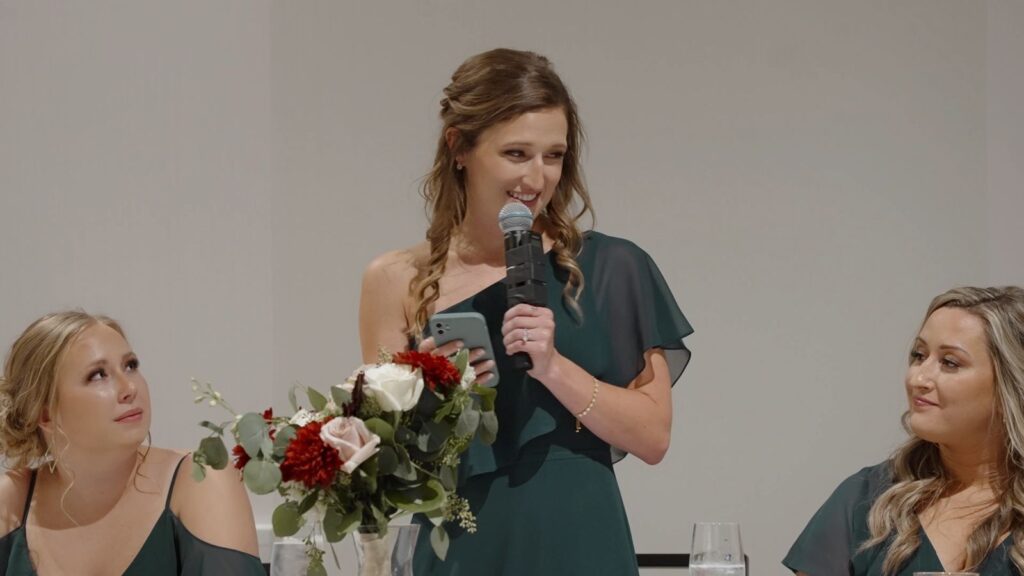 J Powers At The Hilton Wedding Bridesmaid Gives Toast