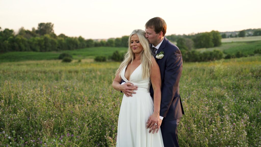 Bride and Groom Sunset Hour photos at Bavaria Downs Wedding Videography